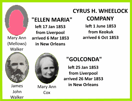 1853 10 06 Cyrus H Wheelock Company via 2 ships
