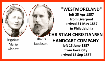 1857 09 13 Christian Christiansen via Westmoreland